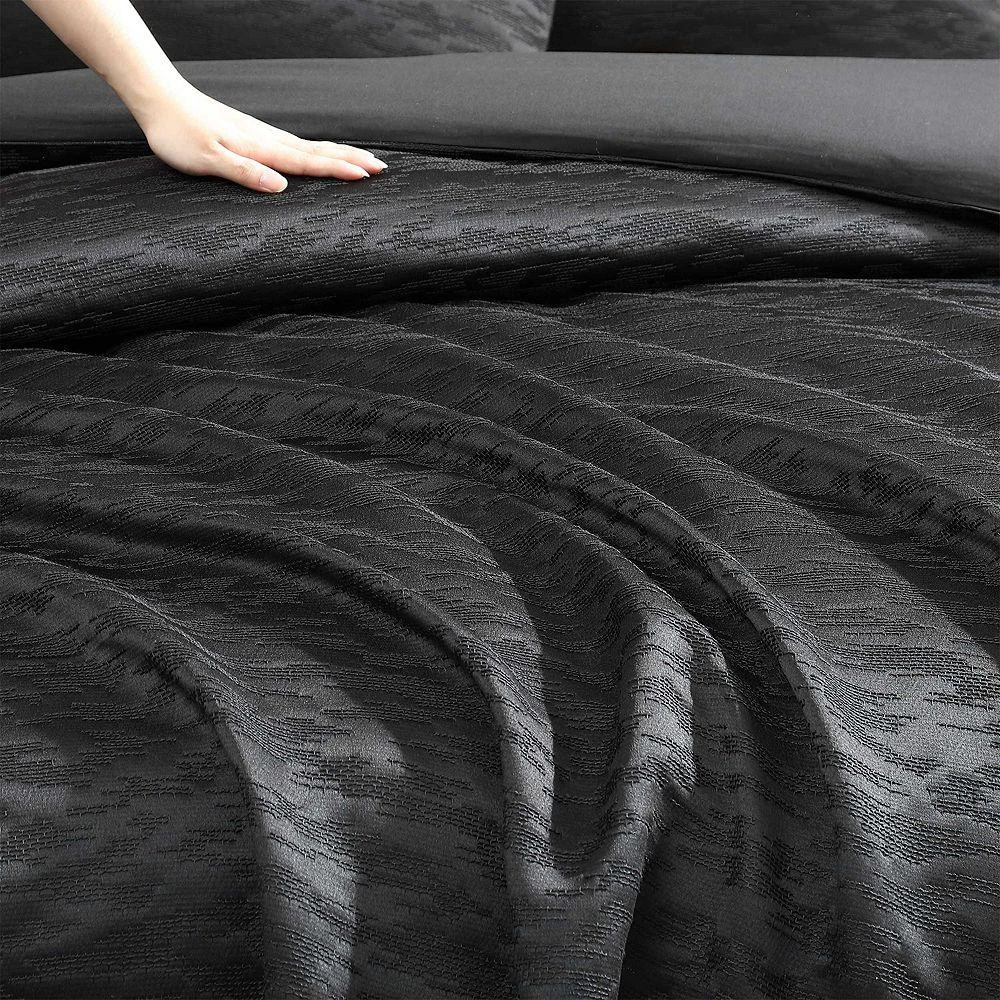 Illusion Textured 3 Piece Duvet Cover Set, King 商品