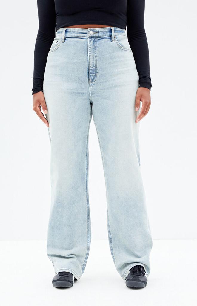 PacSun '90s Boyfriend Jeans Stretch Curve Light Indigo