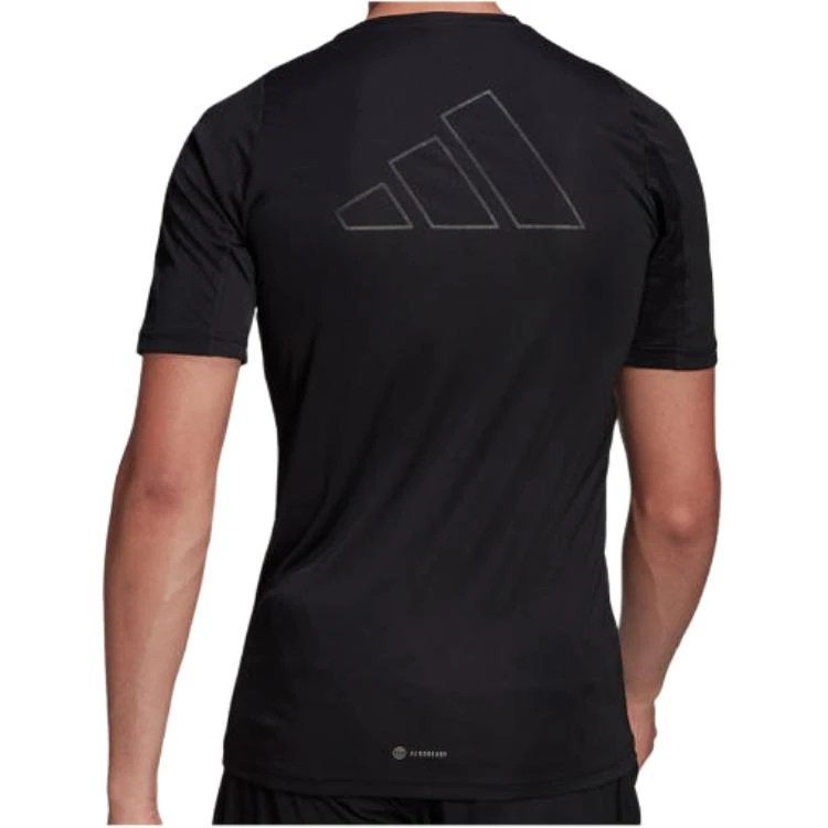 商品[国内直发] Adidas|adidas 纯色Logo印花美式复古运动圆领短袖T恤 男款 黑色,价格¥140,第5张图片详细描述