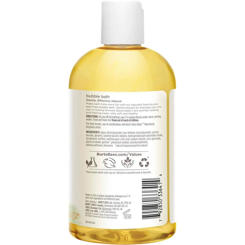 商品Burt's Bees|Burt's Bees Baby Bee Bubble Bath (350ml),价格¥108,第2张图片详细描述