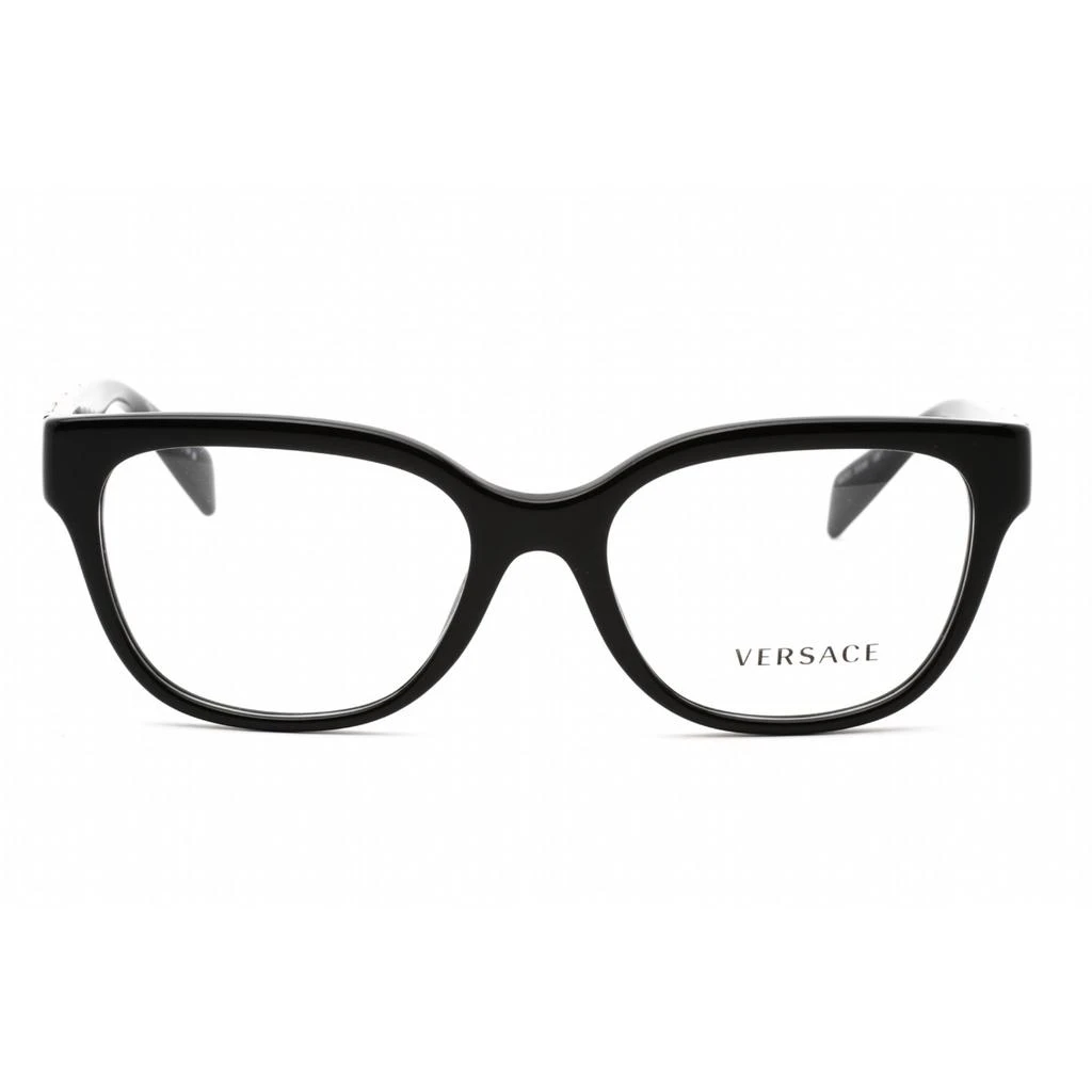 商品Versace|Versace Women's Eyeglasses - Clear Lens Cat Eye Black Plastic Frame | 0VE3338 GB1,价格¥1037,第2张图片详细描述