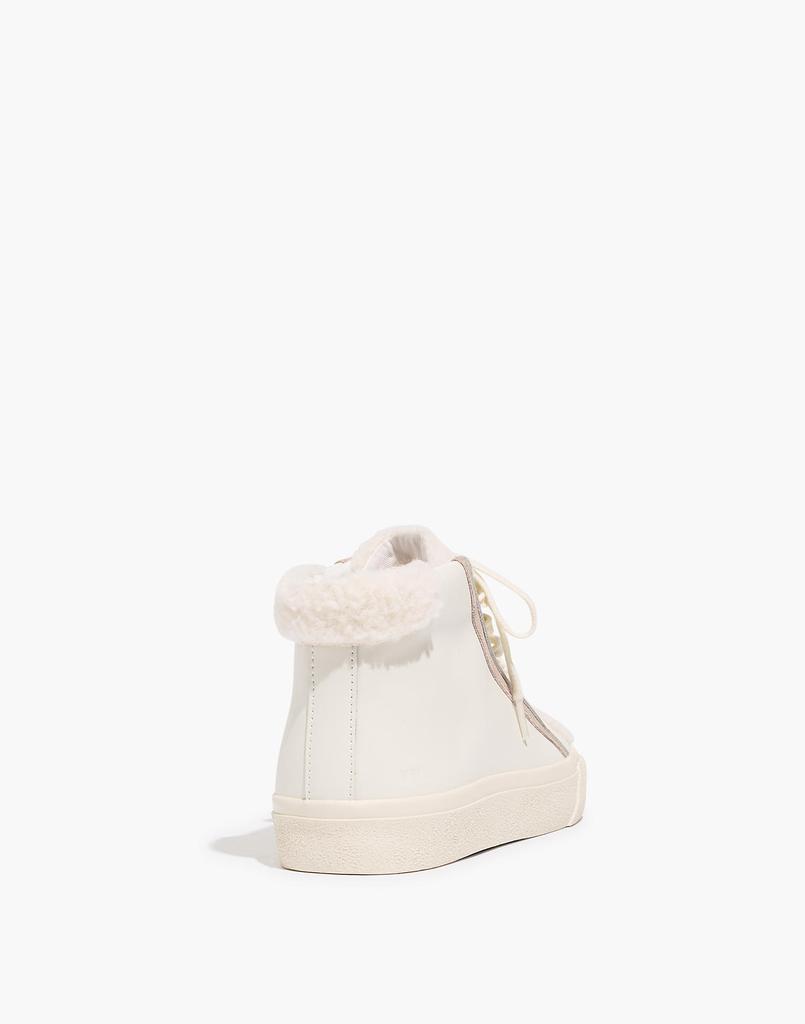 商品Madewell|Sidewalk High-Top Sneakers in Leather: Sherpa Edition,价格¥548,第5张图片详细描述