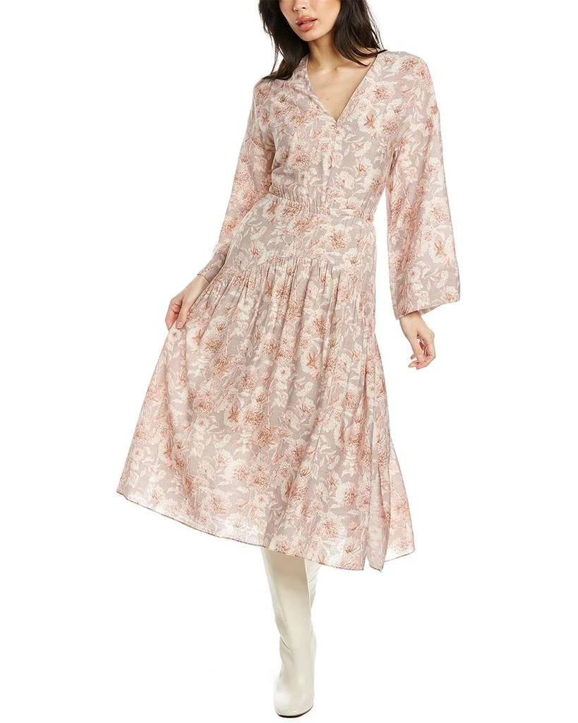 商品Vince|Vince Dahlia Tiered Midi Dress,价格¥1048,第1张图片