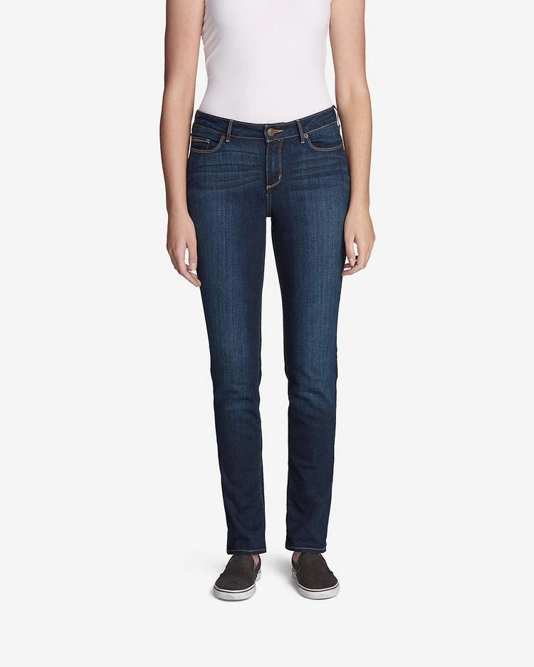 商品Eddie Bauer|Women's StayShape Straight Leg Jeans - Slightly Curvy 直筒牛仔裤,价格¥521,第3张图片详细描述