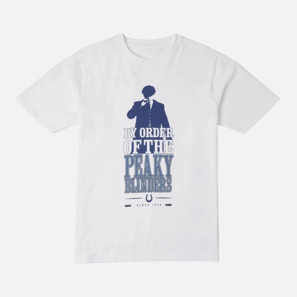 商品Peaky Blinders|Peaky Blinders Keeping Order Since 1919 Oversized Heavyweight T-Shirt - White,价格¥213,第1张图片