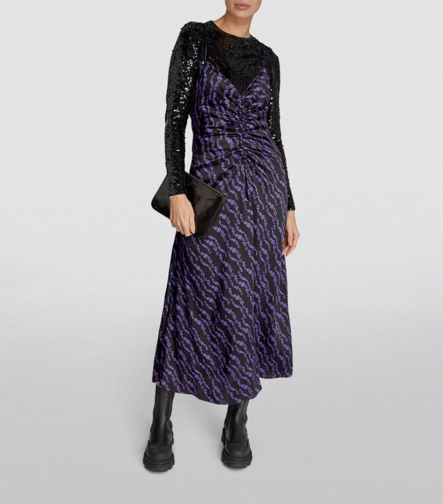 商品Sandro|Graphic Print MIdi Dress,价格¥2166,第4张图片详细描述