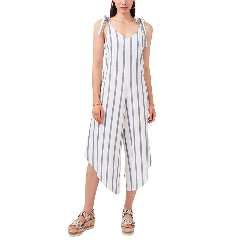 商品Vince Camuto|Women's Striped Tie-Shoulder Jumpsuit,价格¥443,第1张图片