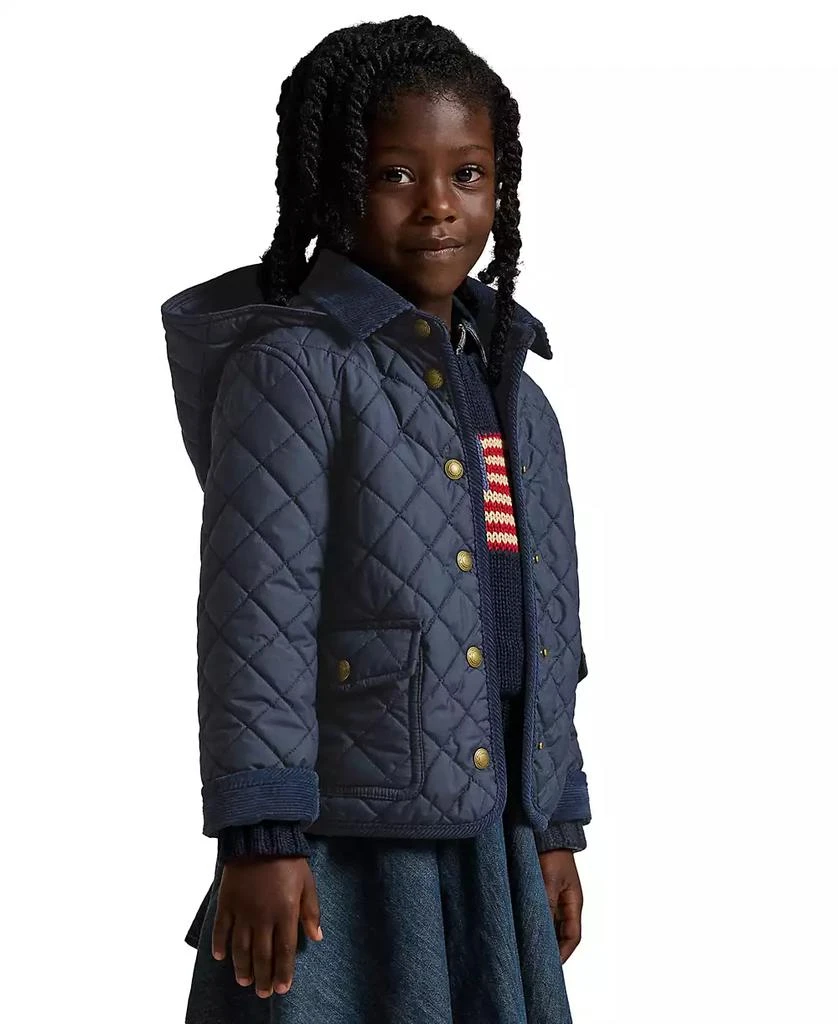 商品Ralph Lauren|Toddler and Little Girls Quilted Water-Repellent Barn Jacket,价格¥767,第2张图片详细描述