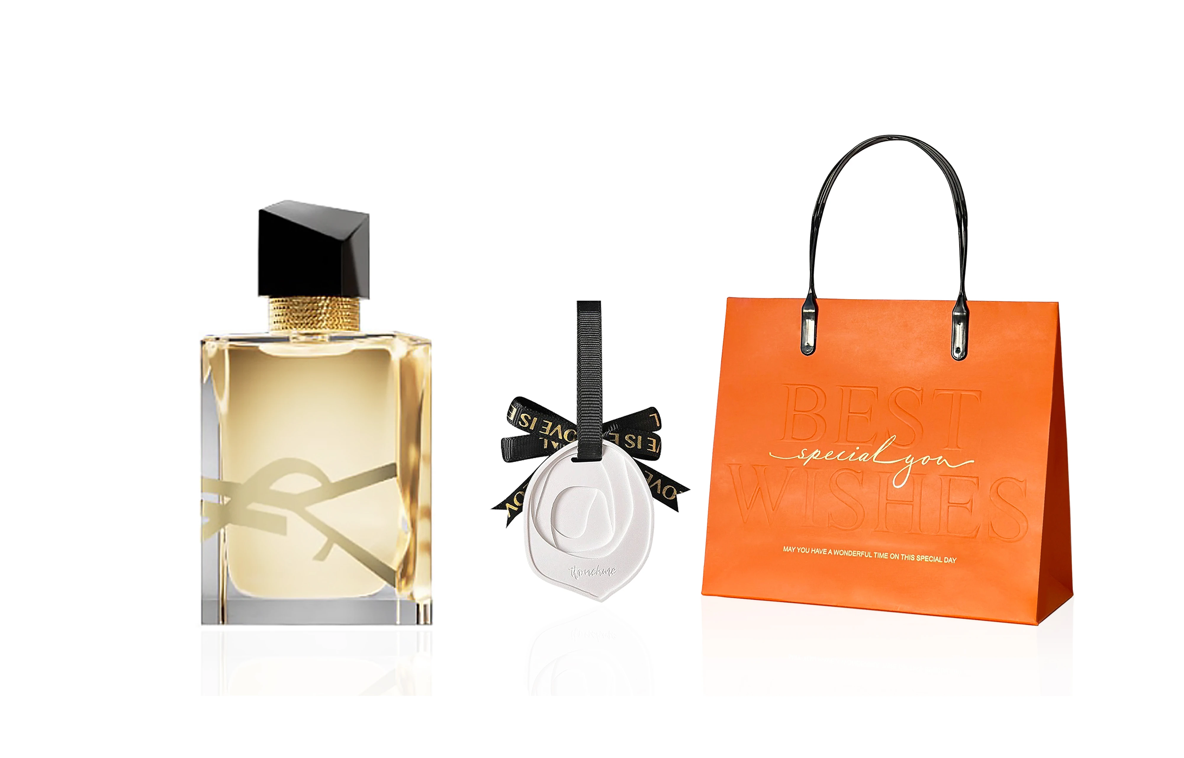 商品[国内直发] Yves Saint Laurent|YSL圣罗兰 自由之水 女士浓香水套装 香水EDP 香水+白石香薰+心想事橙礼袋,价格¥223,第5张图片详细描述
