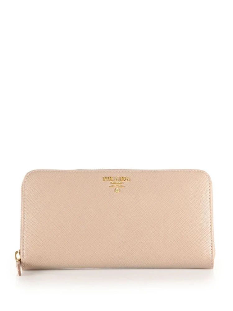 商品Prada|Saffiano Leather Zip Continental Wallet,价格¥5094,第1张图片