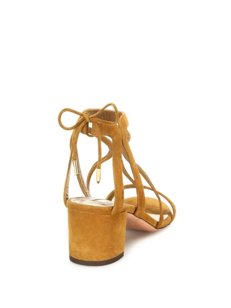 商品Aquazzura|Fiji Suede Cage Block Heel Sandals,价格¥2323,第2张图片详细描述