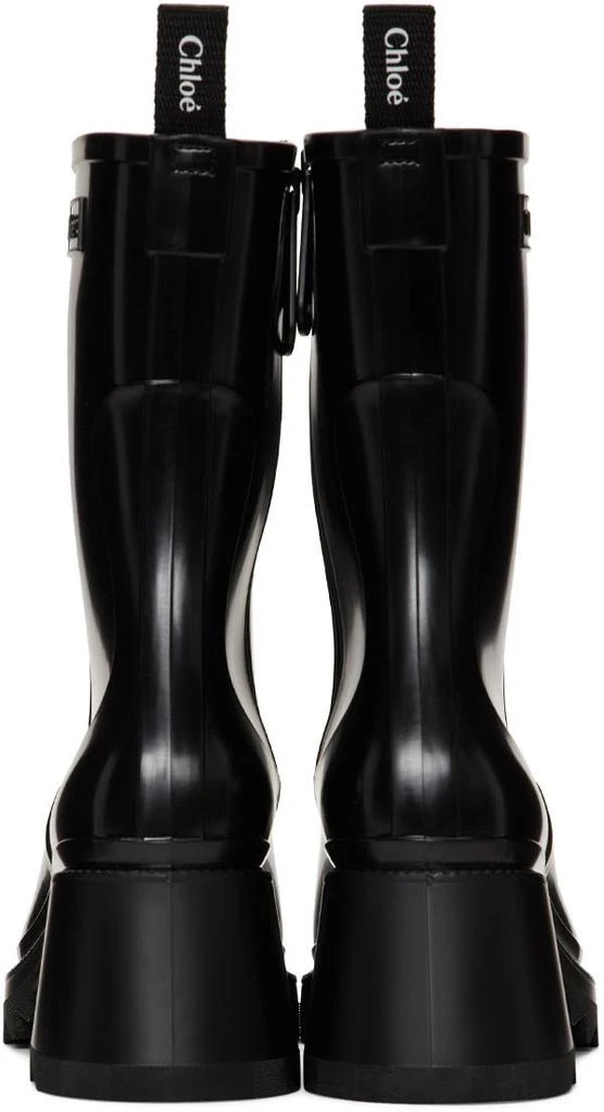 商品Chloé|Black PVC Betty Rain Boots,价格¥4039,第4张图片详细描述