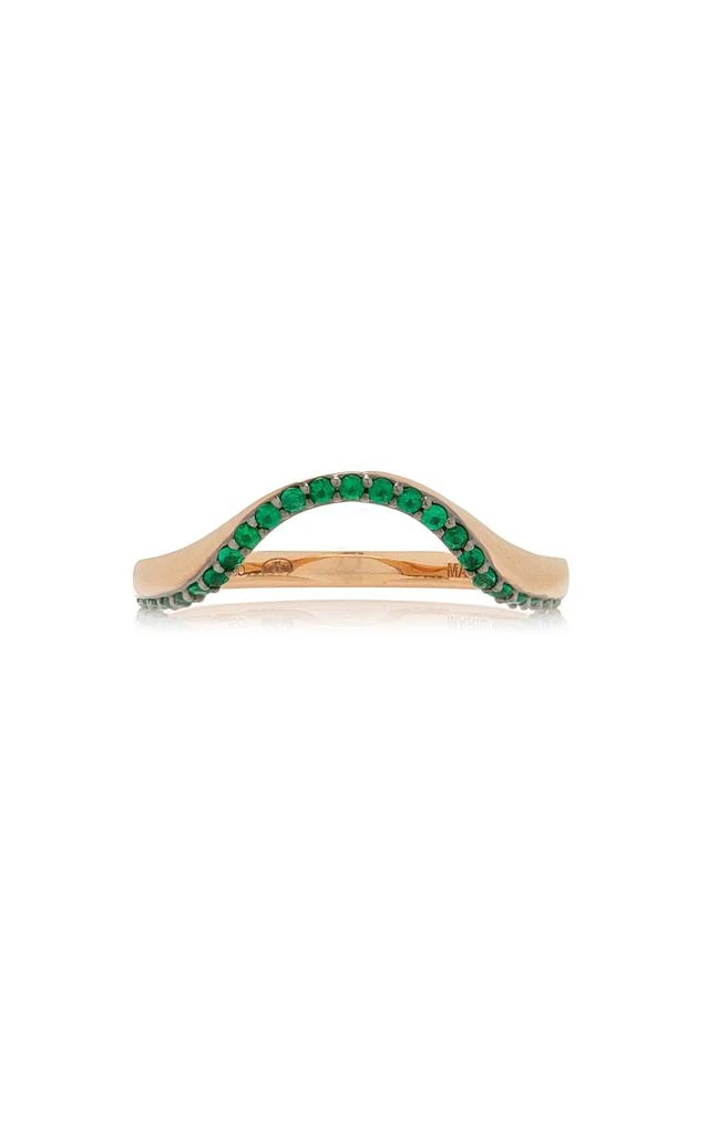 商品Marie Mas|Marie Mas - 18K Rose Gold Emerald Ring - Green - US 7 - Moda Operandi - Gifts For Her,价格¥16955,第1张图片