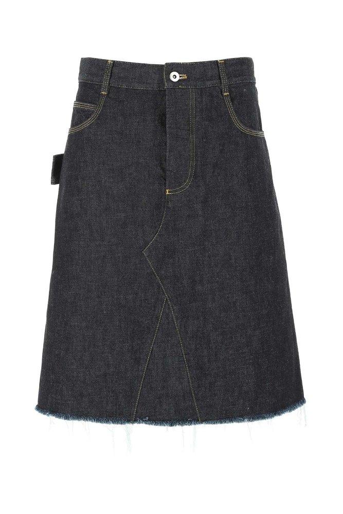 Bottega Veneta A-Line Denim Skirt商品第1张图片规格展示