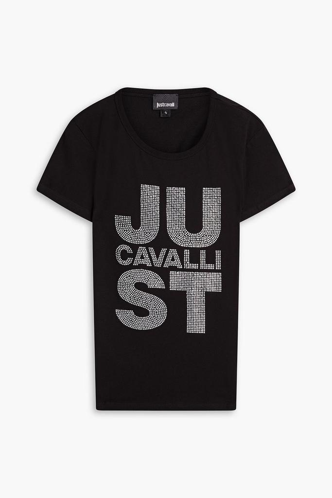 商品Just Cavalli|Crystal-embellished cotton-jersey T-shirt,价格¥559,第5张图片详细描述