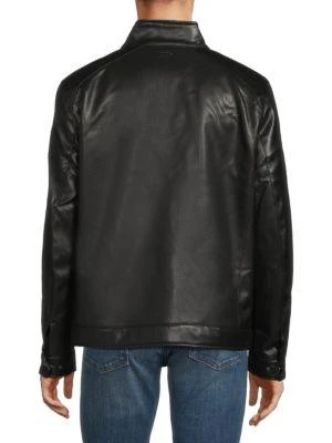 商品Michael Kors|Hume Perforated Faux Leather Jacket,价格¥261,第2张图片详细描述