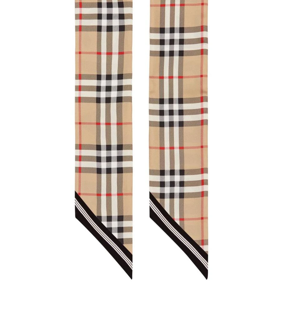 商品Burberry|Silk Vintage Check Scarf,价格¥1737,第2张图片详细描述