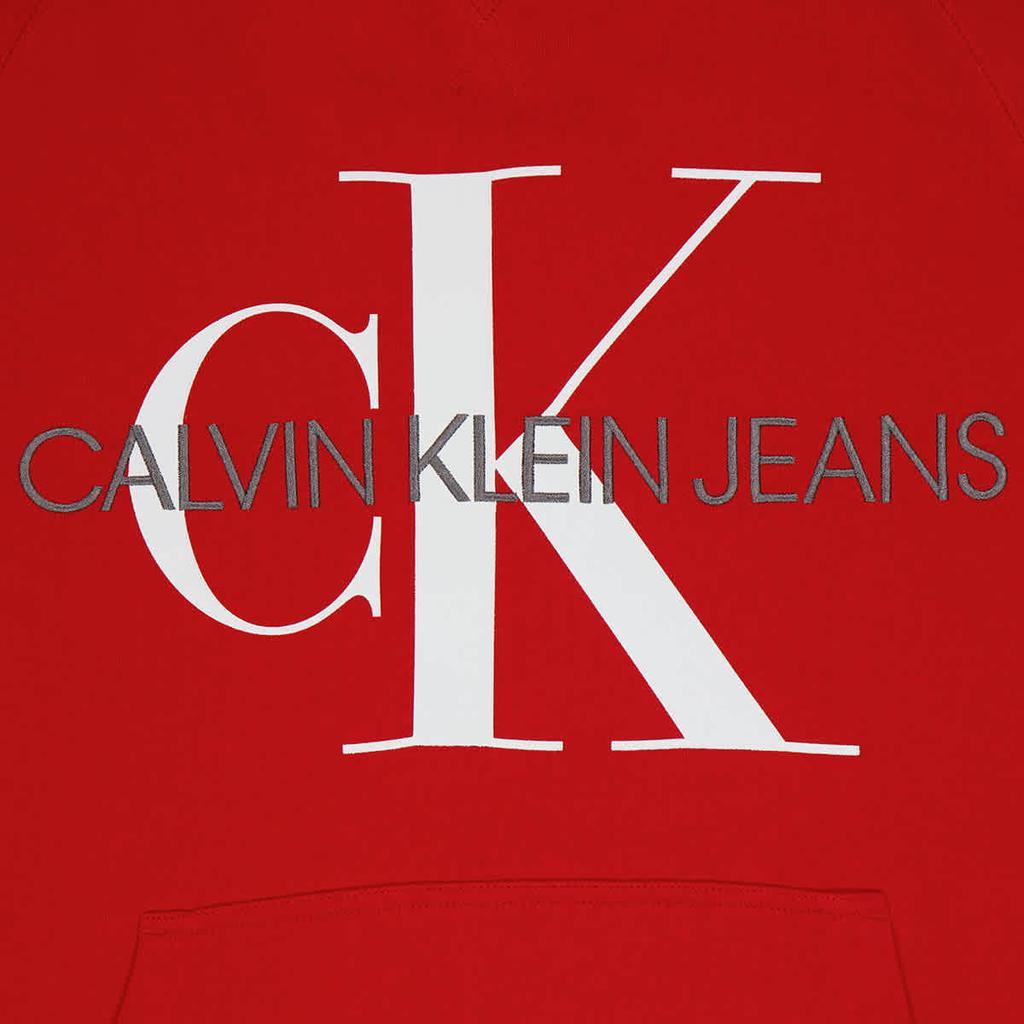 商品Calvin Klein|Calvin Klein Mens Red Monogram Hoodie, Size Small,价格¥294,第5张图片详细描述
