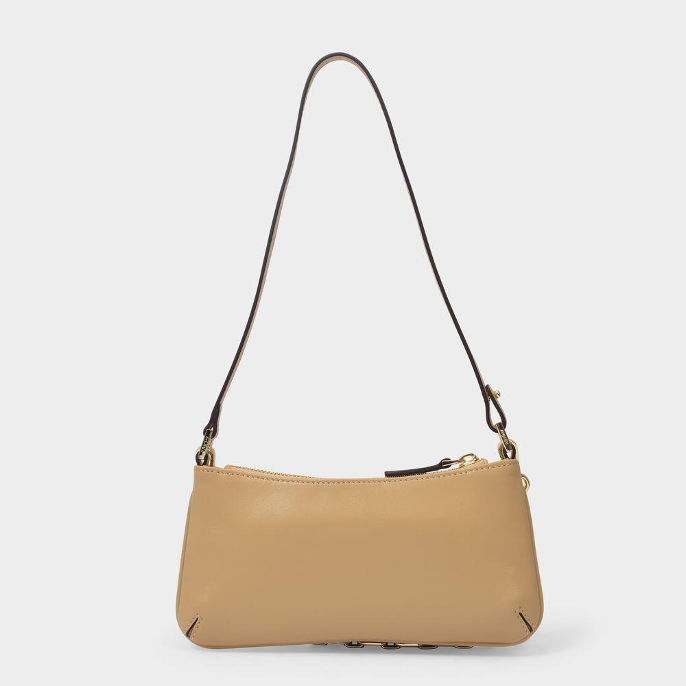 Mini Pita Bag in Beige Leather商品第3张图片规格展示
