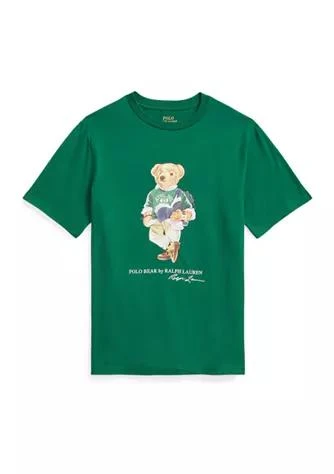 商品Ralph Lauren|Lauren Childrenswear Boys 8 20 Polo Bear Cotton Jersey Graphic T Shirt,价格¥169,第1张图片详细描述