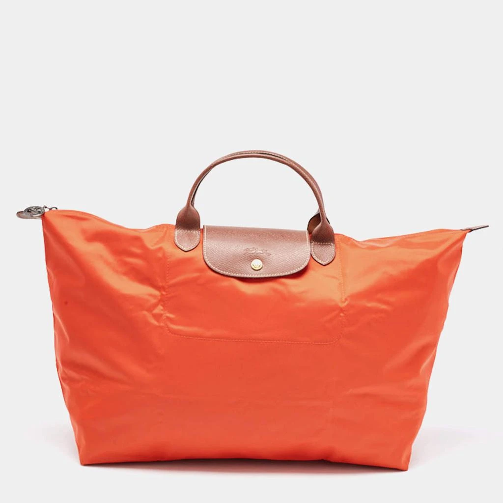 商品[二手商品] Longchamp|Longchamp Orange Nylon Le Pliage Travel Tote,价格¥1704,第1张图片