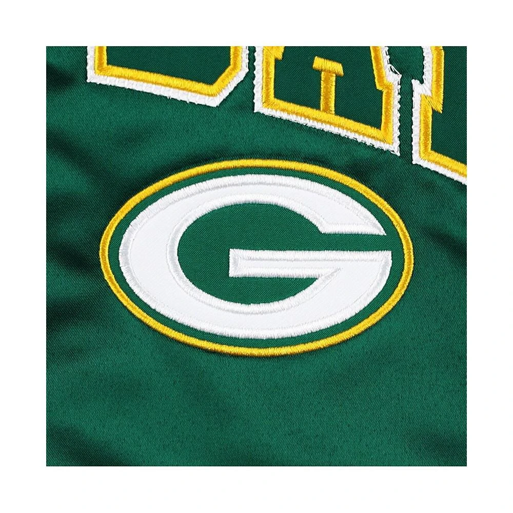 商品Tommy Hilfiger|Men's Green Green Bay Packers Elliot Varsity Full-Snap Jacket,价格¥772,第4张图片详细描述