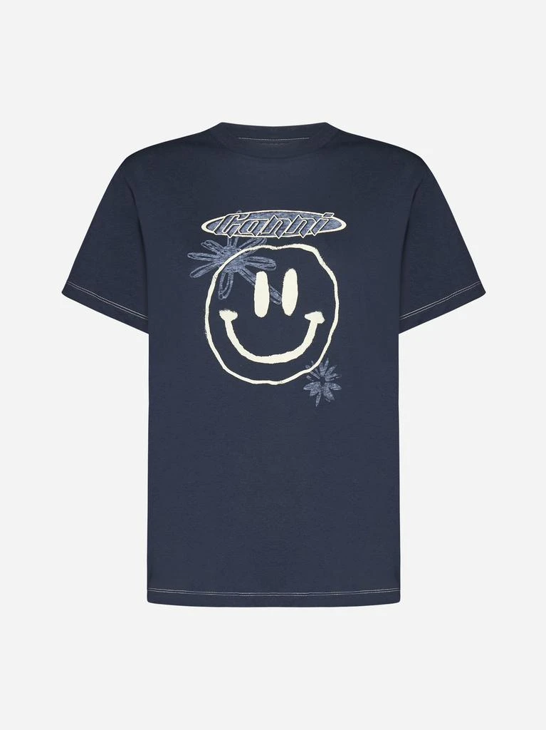 商品Ganni|Smiley cotton t-shirt,价格¥740,第1张图片