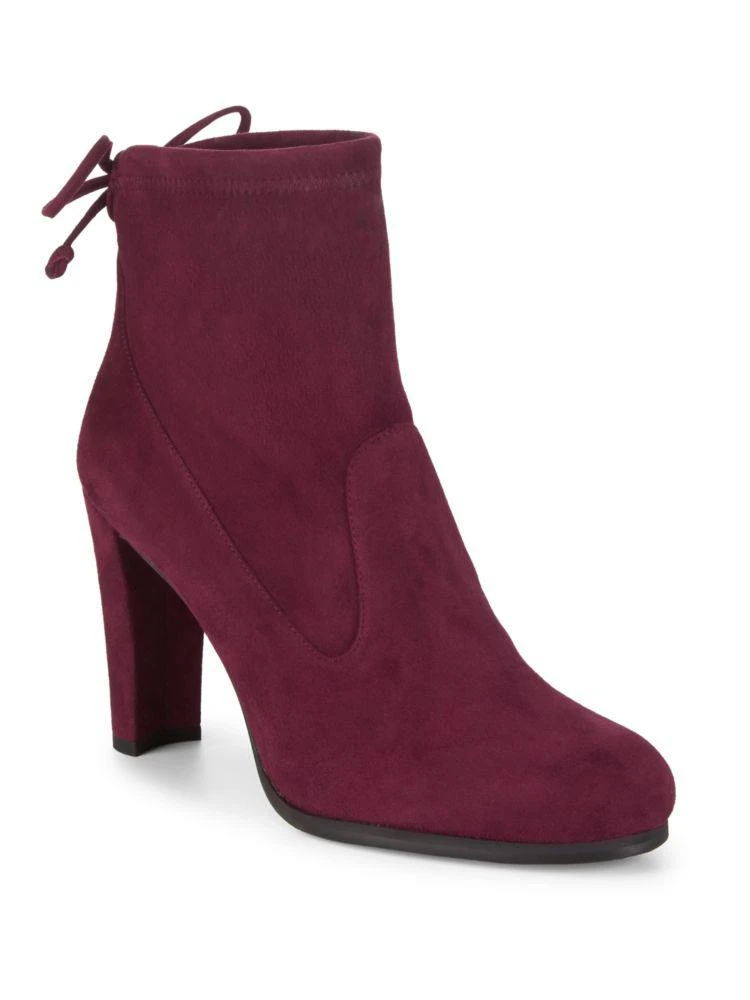 商品Stuart Weitzman|Catch 天鹅绒踝靴,价格¥1657,第1张图片
