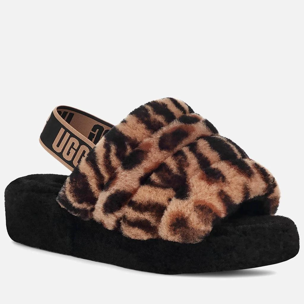 商品UGG|UGG WOMEN'S FLUFF YEAH ANIMALIA SHEEPSKIN SLIPPERS - LIGHT BUTTERSCOTCH,价格¥520,第2张图片详细描述