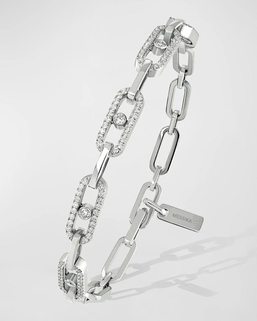 商品Messika|Move Uno 18K White Gold Multi-Diamond Bracelet,价格¥70795,第1张图片