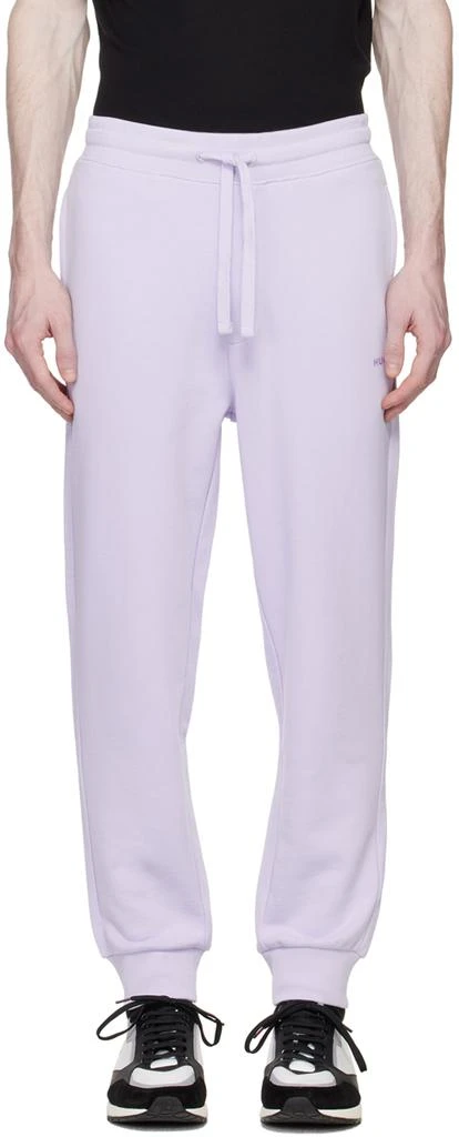 商品Hugo Boss|Purple Straight-Leg Lounge Pants,价格¥214,第1张图片