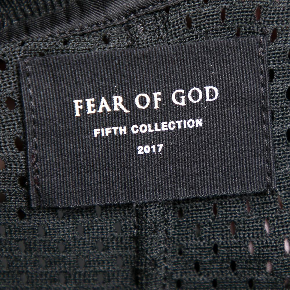 商品[二手商品] Fear of god|Fear of God Black Perforated Knit Sleeveless T-Shirt S,价格¥1857,第7张图片详细描述