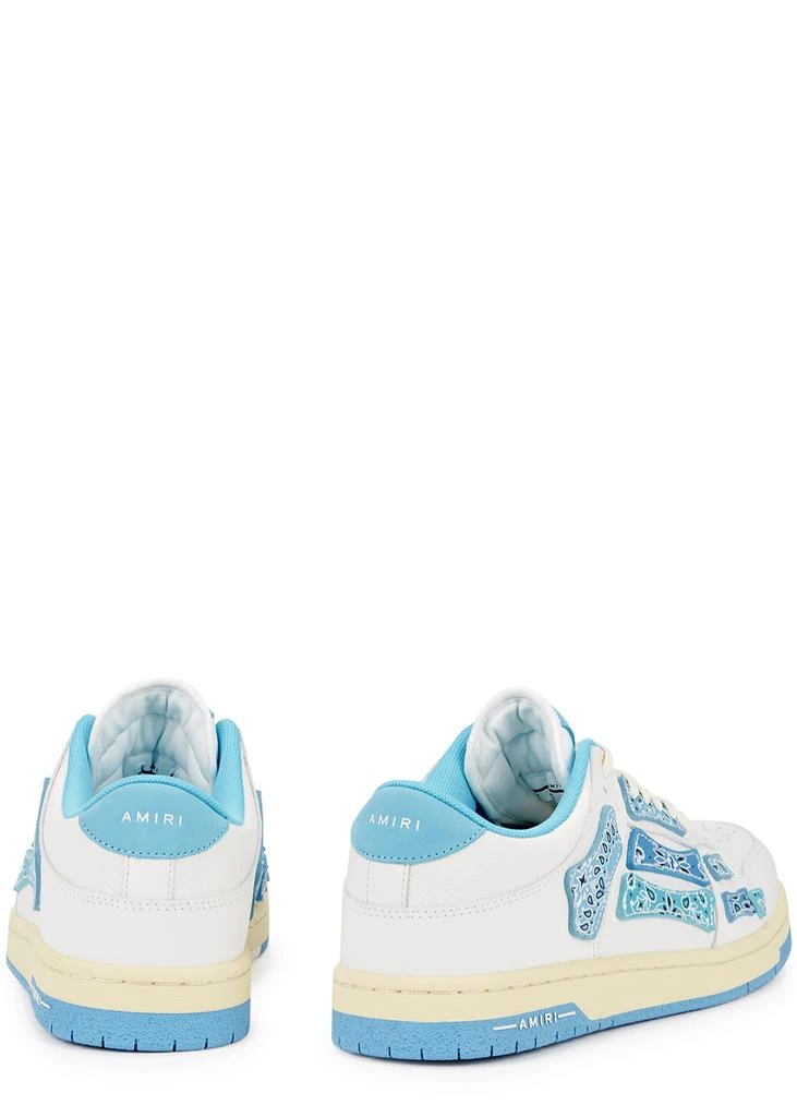 商品AMIRI|Skel bandana-print leather low-top sneakers,价格¥4495,第3张图片详细描述