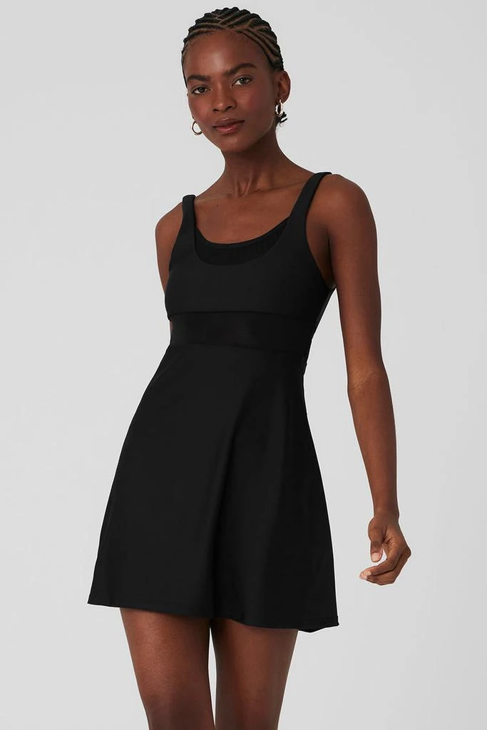 商品Alo|Airlift Double Trouble Tennis Dress - Black,价格¥857,第1张图片