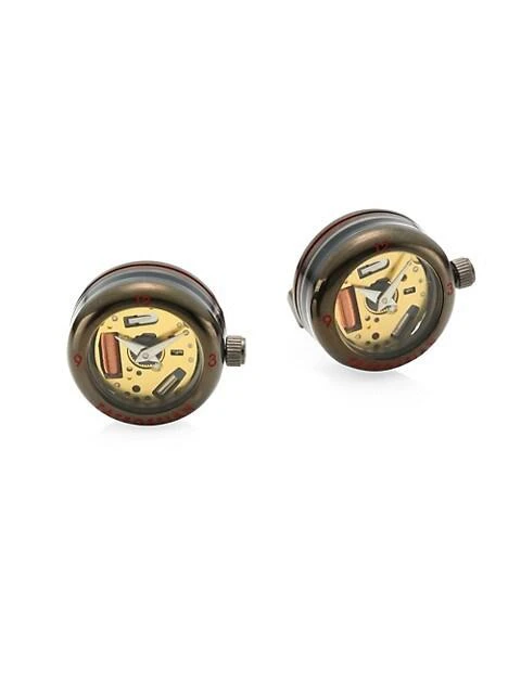 商品Tateossian|Panorama Stainless Steel Watch Cufflinks,价格¥2364,第1张图片