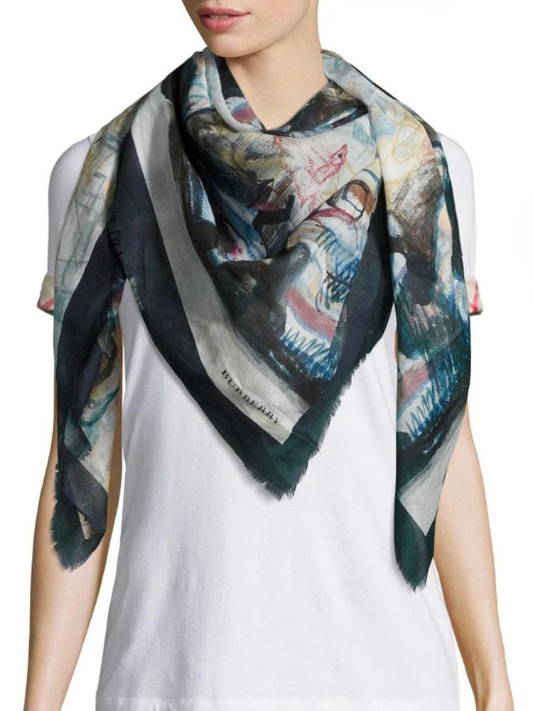 商品Burberry|Henry Moore Cotton Scarf,价格¥2211,第1张图片