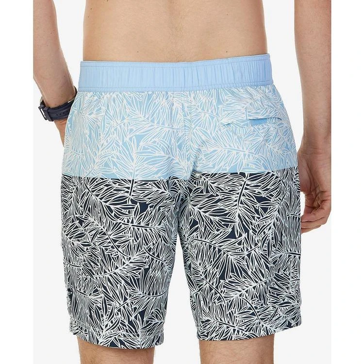 商品Nautica|Men's Big & Tall Quick-Dry Leaf-Print 8 1/2" Swim Trunks,价格¥127,第3张图片详细描述