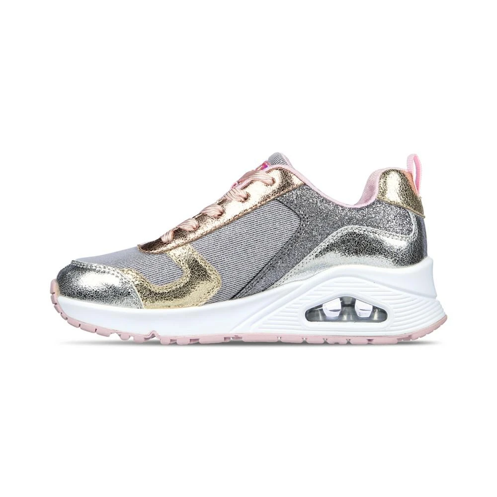 商品SKECHERS|Big Girls Uno- Metallic Remix Casual Sneakers from Finish Line,价格¥262,第3张图片详细描述