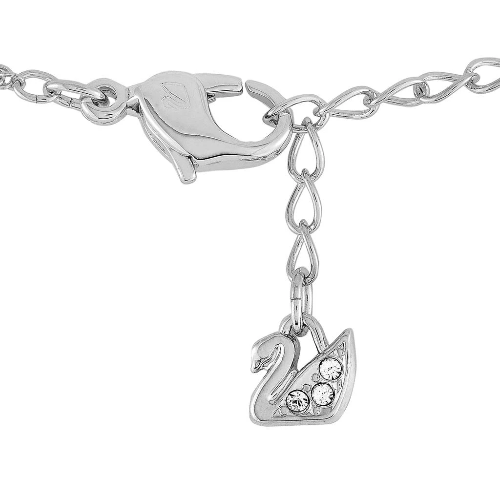 商品Swarovski|Rhodium-Plated Stainless Steel Blue and Clear Crystals Pendant Necklace,价格¥594,第4张图片详细描述