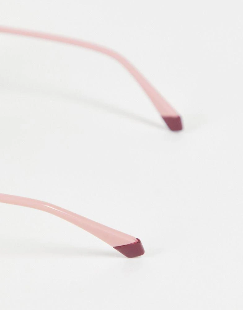 商品Polaroid|Polaroid retro round sunglasses in pink PLD 4105/G/S,价格¥158,第4张图片详细描述