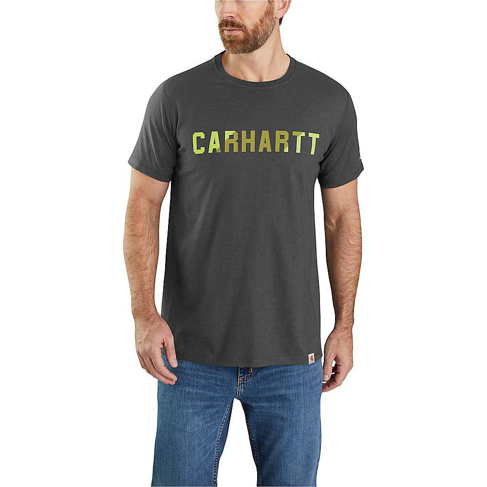 Carhartt Men's Force Relaxed Fit Midweight SS Block Logo Graphic T-Shirt商品第1张图片规格展示