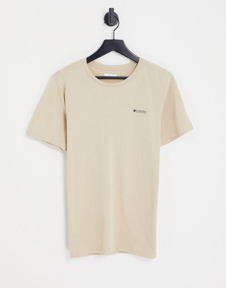 Columbia Rapid Ridge II back print t-shirt in beige Exclusive at ASOS商品第3张图片规格展示