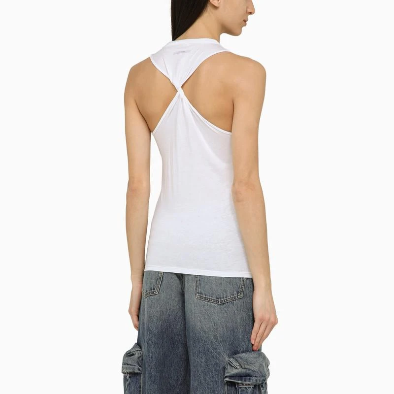 商品Calvin Klein|White tank top with braided back,价格¥365,第3张图片详细描述