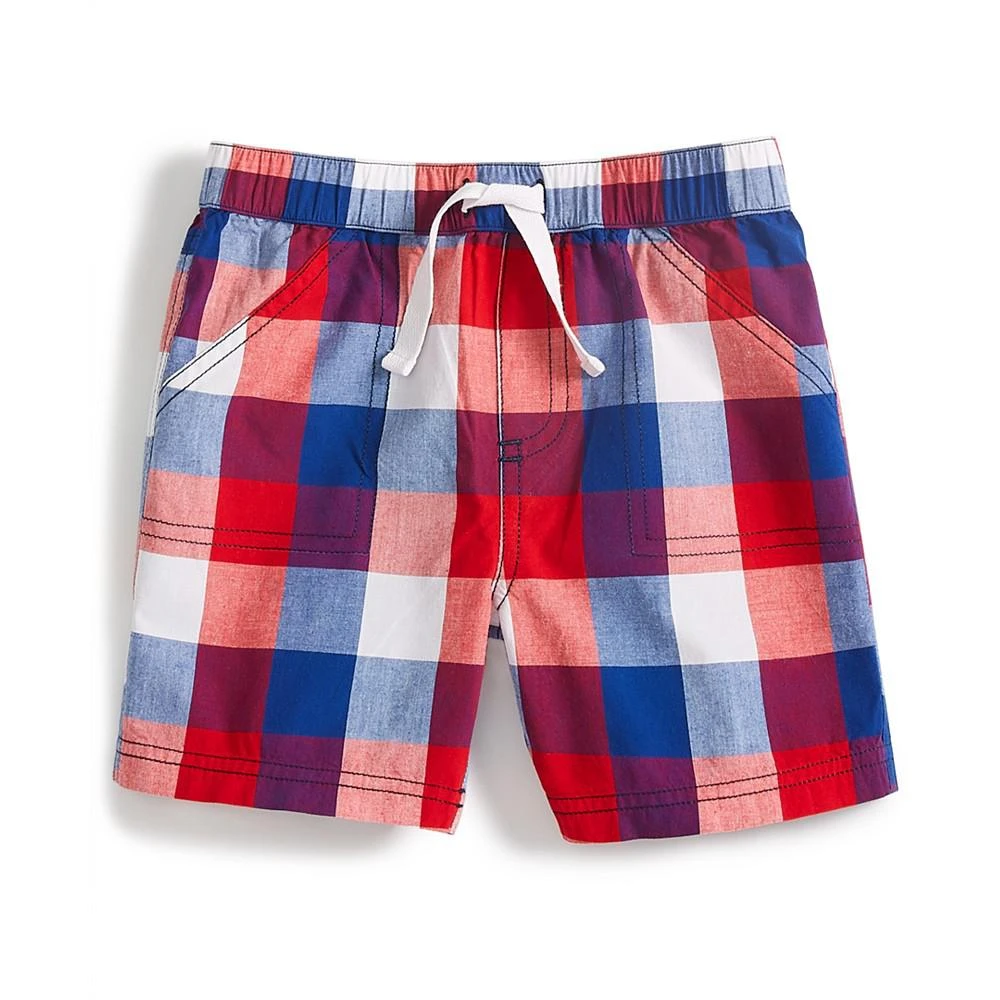 商品First Impressions|Baby Boys Flag Plaid Shorts, Created for Macy's,价格¥38,第1张图片