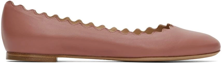 商品Chloé|Pink Lauren Ballerina Flats,价格¥2064,第1张图片