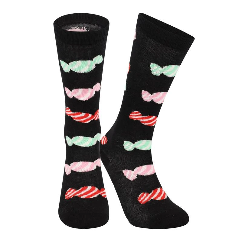 商品Wauw Capow|Candies print knee socks in black,价格¥145,第1张图片