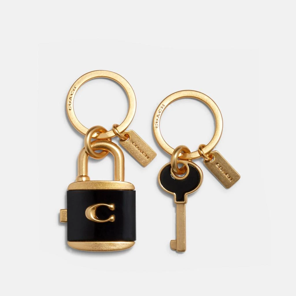 商品Coach|Lock And Key Bag Charm Key Ring,价格¥433,第1张图片