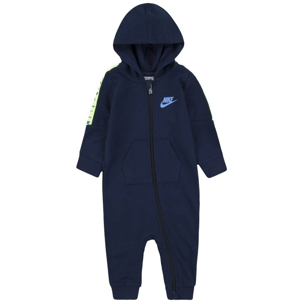 商品NIKE|Baby Boys Futura Taping Long Sleeve Hooded Coverall,价格¥196,第1张图片