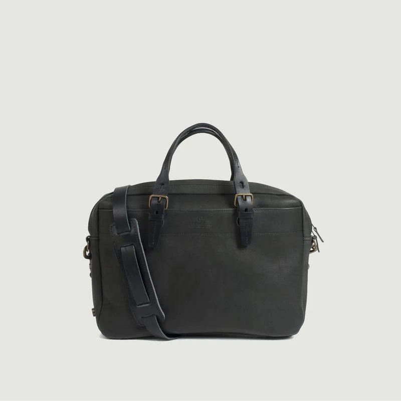 商品Bleu de Chauffe|Folder Bag Black Black BLEU DE CHAUFFE,价格¥3703,第1张图片
