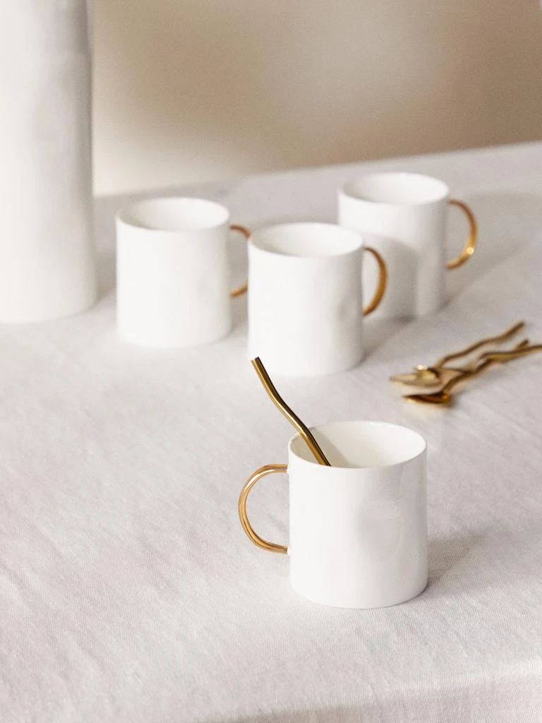 商品Feldspar|Set of four 7oz painted-handle fine china mugs,价格¥1040,第2张图片详细描述